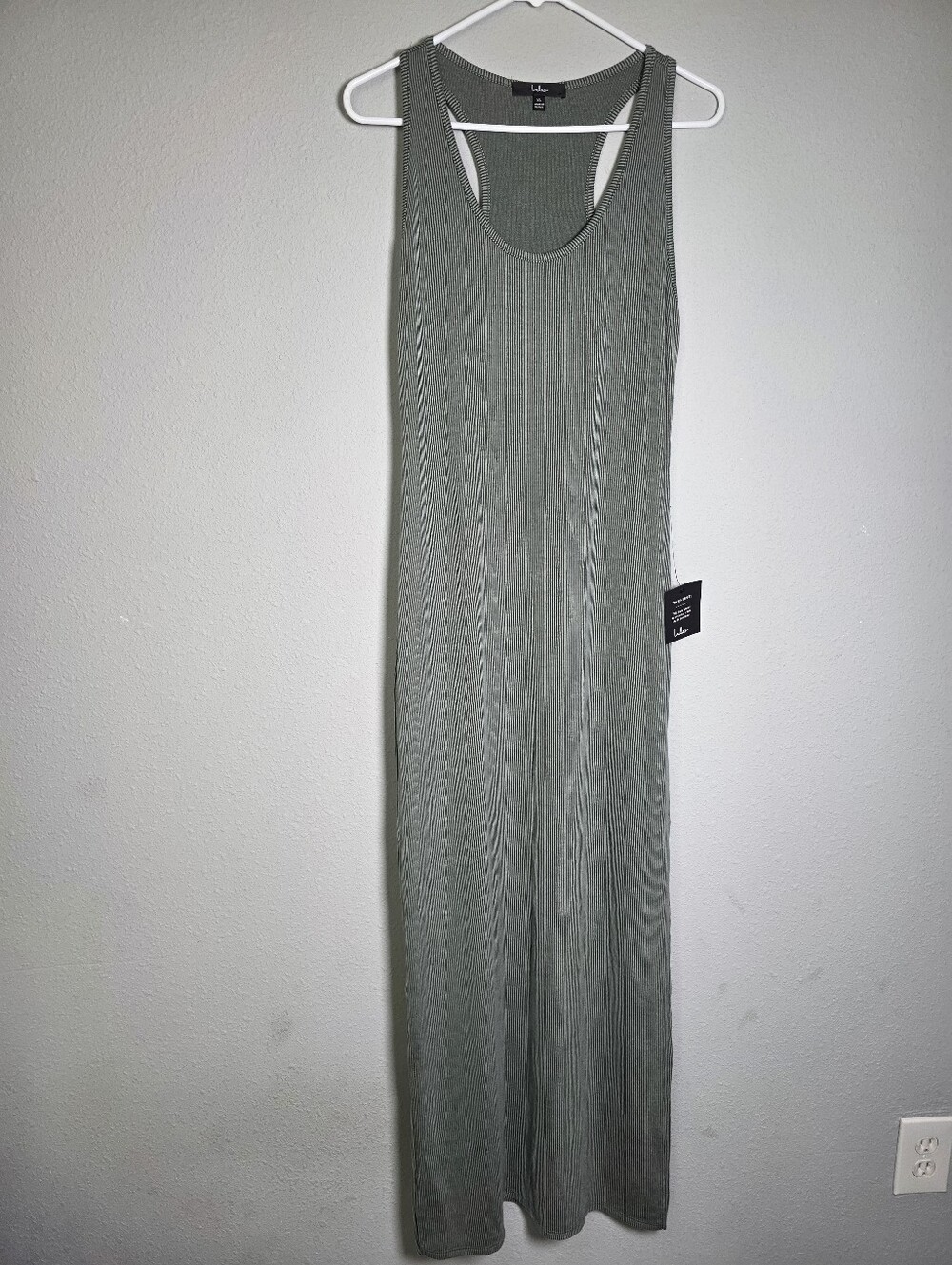 Lulus  Relaxed but Not Least Sage Green Ribbed Sleeveless Maxi Dress - Picture 4 of 11